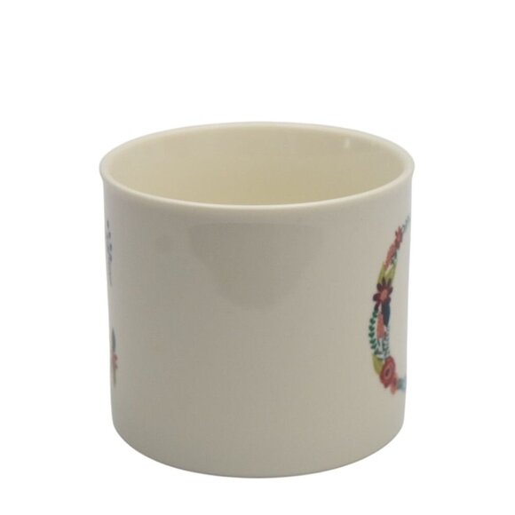 Opalhouse Floral Monogram C Mug Cup Porcelain Gold Handle - Picture 4 of 6